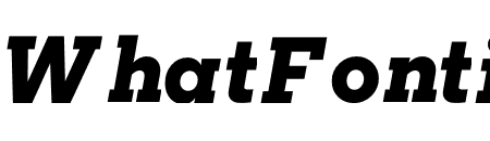 Regular Slab Extrabold Italic