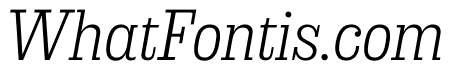 Sunday Clarendon Italic