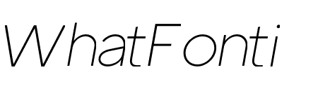 ATC Arquette Extralight Italic