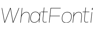 ATC Yara Thin Italic