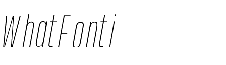 ETC ANYBODY THIN NARROW ITALIC