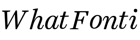Harriet Text Regular Italic