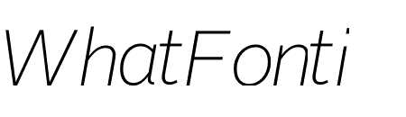 Alright Sans Thin Italic