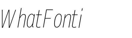 Alright Condensed ExThin Italic