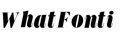 GLIKO MODERN NARROW L BLACK ITALIC