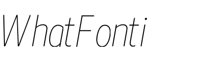 AZO SANS 2 COND THIN ITALIC