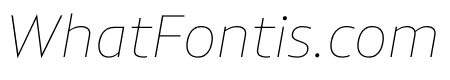 PLURAL THIN ITALIC