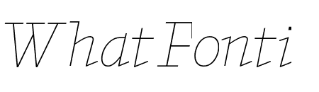 PATHOS THIN ITALIC