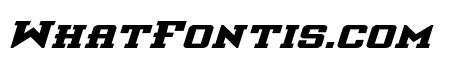 Interceptor Bold Expanded Italic