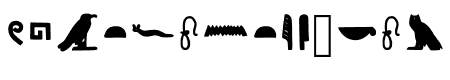 Egyptian Hieroglyph Bold
