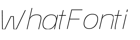 ?co Sans Pro 34 Thin Extended Italic