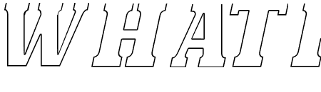 Bonaro Outline Italic