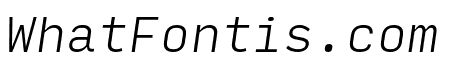 Input Mono Narrow Extra Light Italic