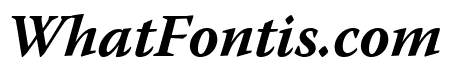 Warnock Pro Bold Italic Display