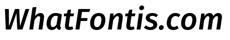 Fira Sans Compressed Thin Italic
