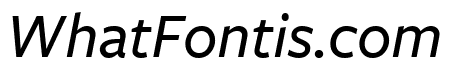 FreightSansCndPro Med Italic