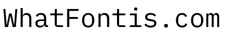 IBM Plex Mono Regular