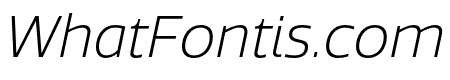 Quatro Light Italic