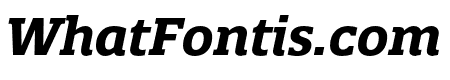 Quatro Slab Bold Italic