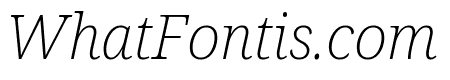 Noto Serif Condensed ExtraLight Italic