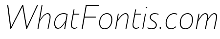 Circe Extra Light Italic