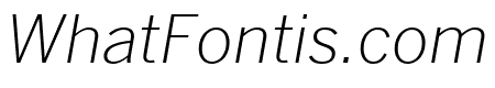 Benton Sans Extra Compressed Extra Light Italic