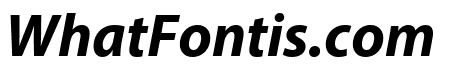 Myriad Pro Bold SemiExtended Italic
