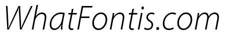 Myriad Pro Light SemiCondensed Italic