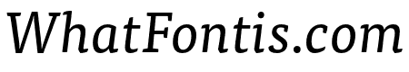 Tisa Pro Regular Italic