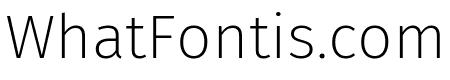 Fira Sans 200