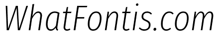 Fira Sans Extra Condensed 200italic