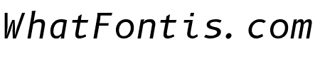 B612 Mono italic