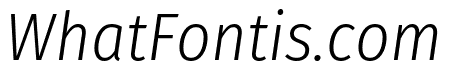 Fira Sans Condensed 300italic