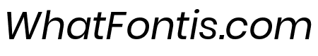 Poppins italic