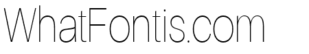 Finis Grotesk Hairline Cond