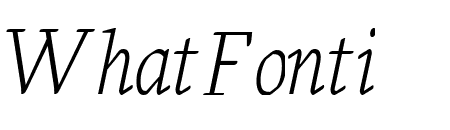 Fresco Light Italic