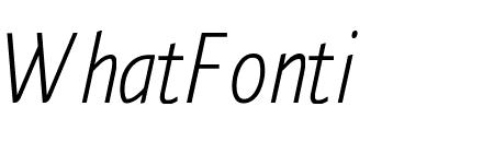 Fresco Sans Condensed Light Italic