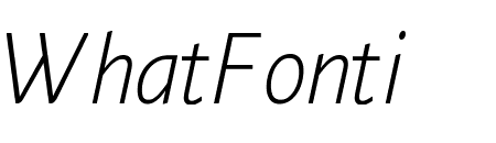Fresco Sans Light Italic