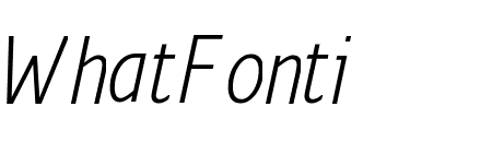Monitor Condensed Light Italic