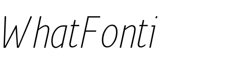 Monitor Condensed Thin Italic