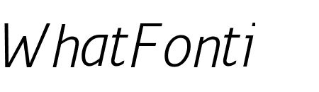 Monitor SemiCondensed Light Italic