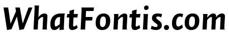 Quadraat Sans Bold Italic