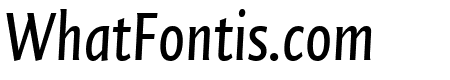 Quadraat Sans Condensed Italic