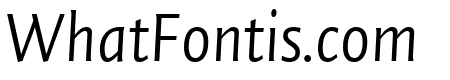Quadraat Sans Light Italic