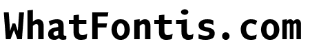 Quadraat Sans Mono Bold