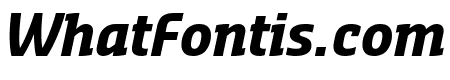 Sansa Slab Condensed Bold Italic