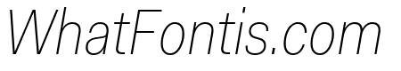 Fakt SemiCondensed Thin Thin Italic