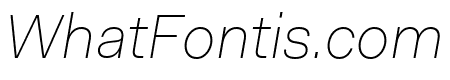 Fakt Thin Thin Italic