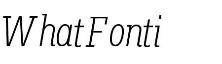 Fakt Slab Condensed Light Italic