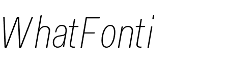 Fakt Soft Condensed Thin Italic